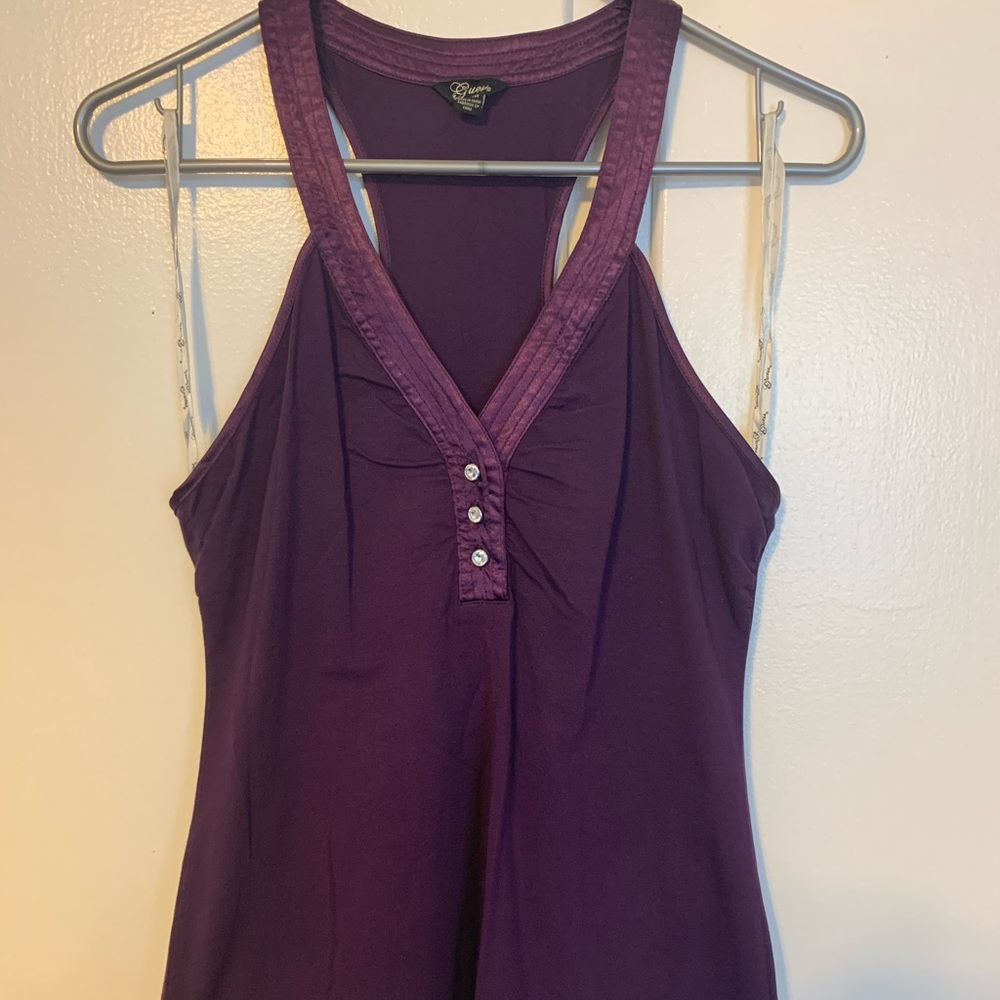 Guess racerback with rhinestone detail